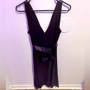 Size14 dark purple Scarlett bridesmaid or prom dress made from polyester/spandex